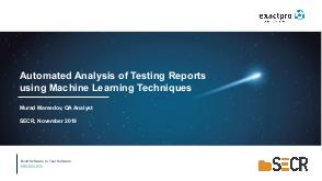 Automated Analysis of Testing Reports using Machine Learning Techniques (Мурад Мамедов, SECR-2019).pdf